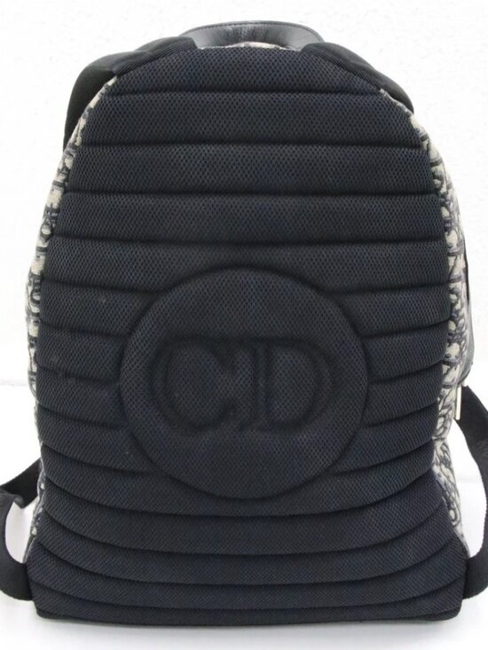 Dior Rider Oblique Jacquard Rider Backpack - Beige & Black main image 8